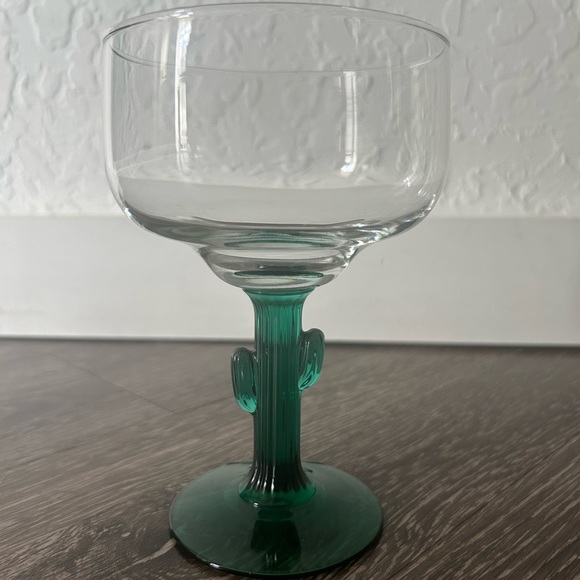 Vintage cactus Margarita Glasses set of 4 - Picture 2 of 3